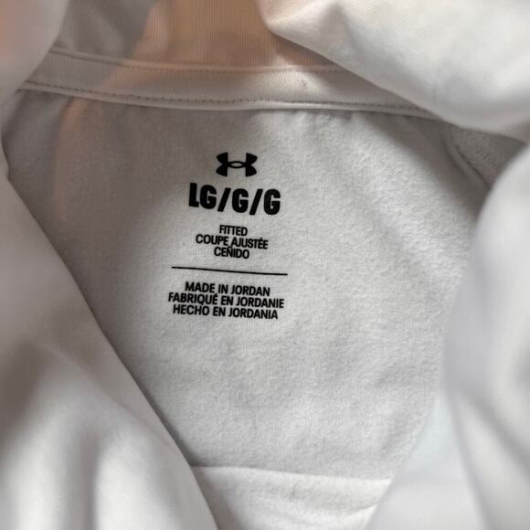 Under Armour Train Cold Weather Funnel Neck.  White.  Women's Size Large - Picture 6 of 7